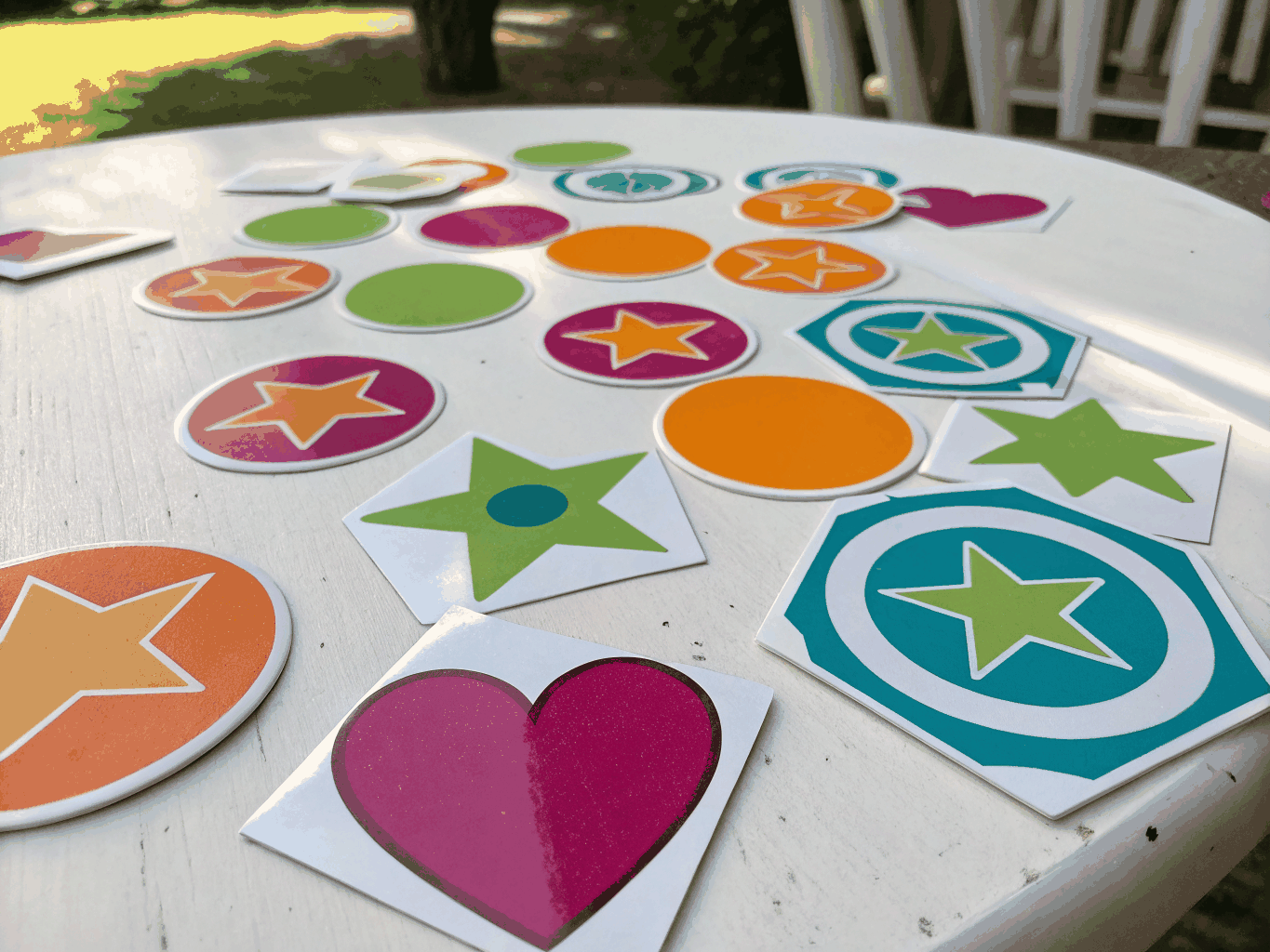 Assorted retro computing vinyl die-cut stickers